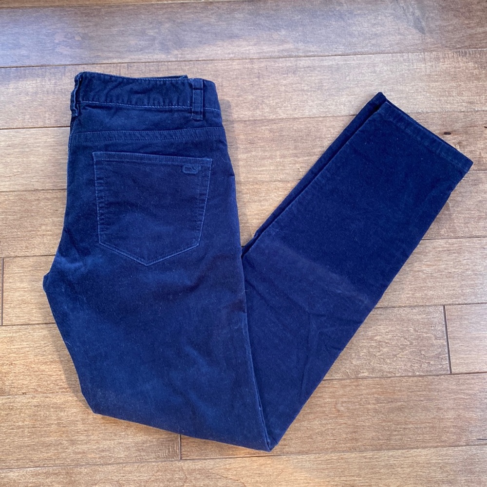 Vineyard Vines Velvet Pants Navy Size 0